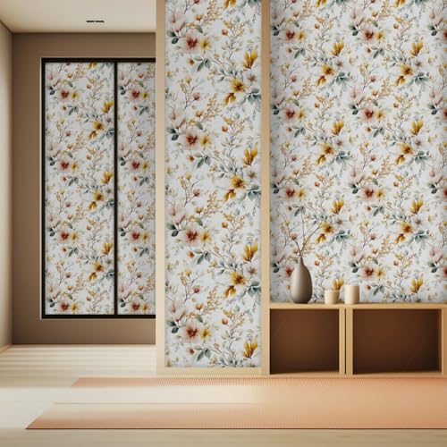 Wandschutzfolie Retro Gelbe Blume Klebefolie Möbel Möbelfolie Selbstklebende Folie Selbstklebende Tapete Tapeten Klebe Tpete Wall Paper Self Adhesive Wallpaper for Living Room 45x100cm/1 roll Wandschutzfolie Retro Gelbe Blume Klebefolie Möbel Möbelfolie Selbstklebende Folie Selbstklebende Tapete Tapeten Klebe Tpete Wall Paper Self Adhesive Wallpaper for Living Room 45x100cm/1 roll von Wazylphin