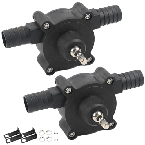 2pcs Selbstpriming-Übertragungspumpe Verschleiß-resistenter selbstprimieriger Wasserpumpe tragbare professionelle oder Haushaltsmini-Bohrer für Wasser, Öl, Lösungsmittel, Brennstoffe Bohrübertragung von Wbaioluy