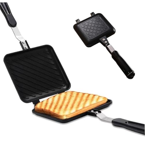 Camping Toastie Maker, Doppelseite geröstete Sandwichhersteller Nicht-Schicht-Kocher-Brot-Bratpfanne mit hitzebeständigen Griffen für Campingcamping-Toastie im Freien im Freien Camping Toastie Maker, Doppelseite geröstete Sandwichhersteller Nicht-Schicht-Kocher-Brot-Bratpfanne mit hitzebeständigen Griffen für Campingcamping-Toastie im Freien im Freien von Wbaioluy