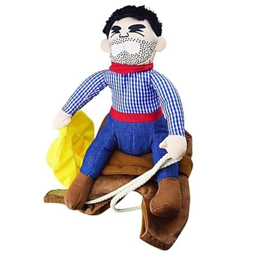Cowboy Hund Kostüm einstellbare Baumwolle Chucky Hunde Kostüm Einfach zu blockierter Cowboy-Reiten-Sattelkostüme für Halloween-Weihnachtsfeiern Größe M Haustierkostüme Cowboy Hund Kostüm einstellbare Baumwolle Chucky Hunde Kostüm Einfach zu blockierter Cowboy-Reiten-Sattelkostüme für Halloween-Weihnachtsfeiern Größe M Haustierkostüme von Wbaioluy