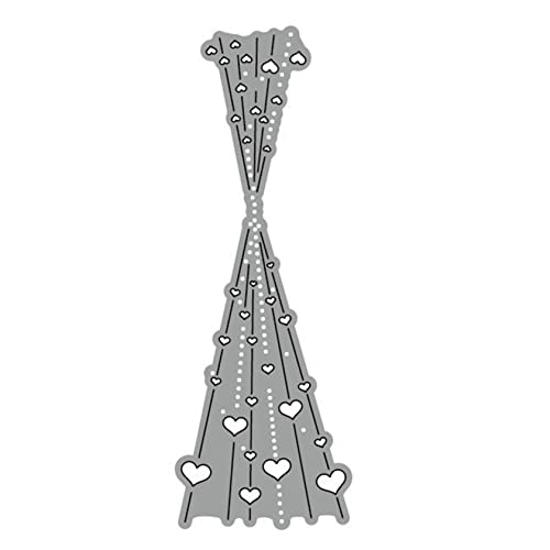 Die Schnitte Metall Vorlage Formen Heart Spoty Line Präge stirbt für Kartenherstellung DIY -Handwerk Scrapbooking Schneidstirme von Wbaioluy