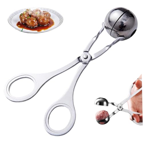Fleischbällchenhersteller mit abnehmbarem nicht rutschem Griff Home Kitchen Fleischbällchenzange zum Herstellen von Fleischbällchen Nicht-Stick-Clip-Artefakt Smatball Maker-Werkzeug von Wbaioluy