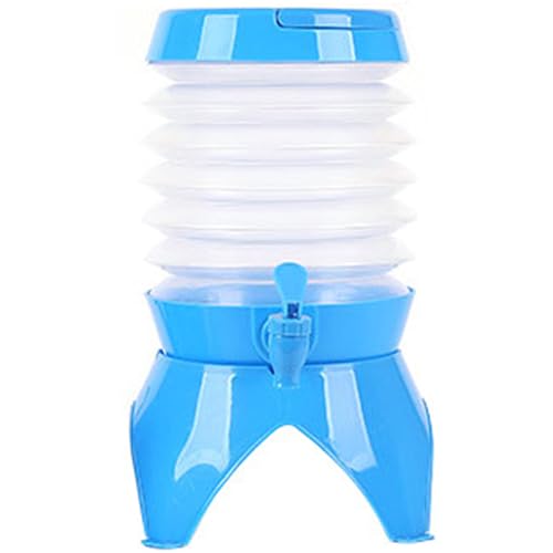 Getränkespender 5.5L zusammenklappbarer Saftgetränke -Getränkespender faltbares Wasser mit Zapfen tragbarer Wasserspeicherbehälter zum Camping, Wandern, Outdoor -Aktivitäten Saft von Wbaioluy