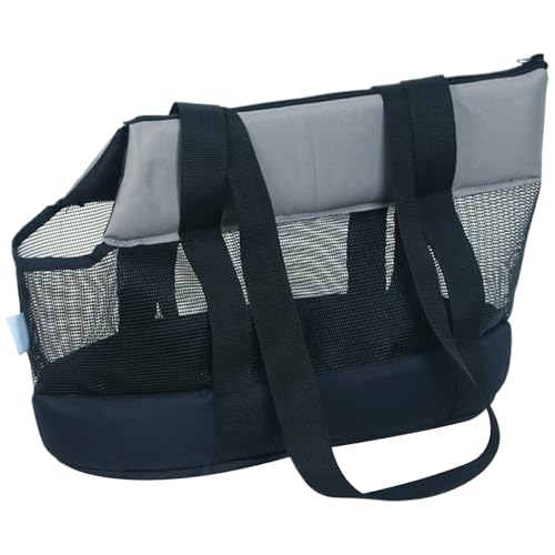 Hundträger, atmungsaktives Mesh -Hund, der Rucksack transportiert, Holdhand/Schulterkatze mit Haken, tragbarer Haustier -Reiseträger bis zu 11 Pfund PET, LDOG von Wbaioluy