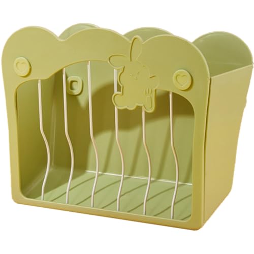 Kaninchen -Heu -Feeder in/aus dem Käfigmontage 10x5x8 Zoll großer Kapazität Heuhändler Minimalist & niedlich einfaches Füllen kleines Tier für Meerschweinchen, Chinchilla Chinchilla von Wbaioluy