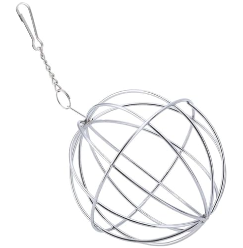 Kaninchenfuttermittelkugel Edelstahl Hanging Kugel Hasenfutterspender für Meerschweinchen 8cmrabbit -Spender von Wbaioluy