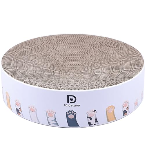 Katzenkratzbett 2 in 1 Pappkatze Kratzplatte, 14x3 Schüssel runden Kratzer Dampproof rost Katzenkratzbett 2 in 1 Pappkatze Kratzplatte, 14x3 Schüssel runden Kratzer Dampproof rost von Wbaioluy