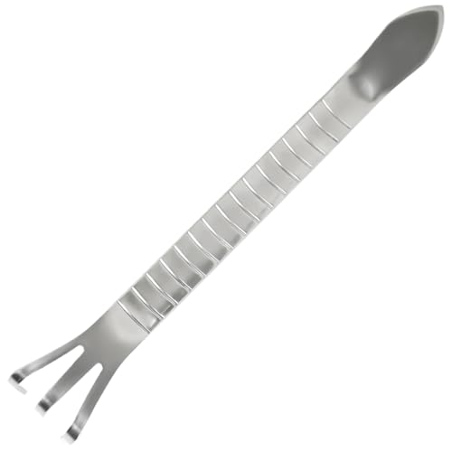 Kleiner Rake Edelstahl 3-zeitgreigendes Handrake poliertes, überfallverdickte Mehrzweck-verdickte Bonsai-Werkzeuge Mini-Gartenwerkzeuge, verbessert, 8, 58x1.26 Zoll Hand von Wbaioluy