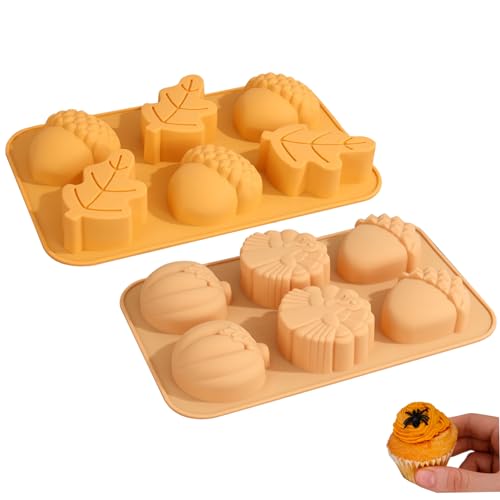 Kürbis Silikonformen 2pcs 6 Hohlraum 3d Ernte Thema Schokoladenform Thanksgiving Kerzenkürbisform für Pudding Muffin Kuchen Fondant Making Style1pumpkin Silikonform Kürbis Silikonformen 2pcs 6 Hohlraum 3d Ernte Thema Schokoladenform Thanksgiving Kerzenkürbisform für Pudding Muffin Kuchen Fondant Making Style1pumpkin Silikonform von Wbaioluy