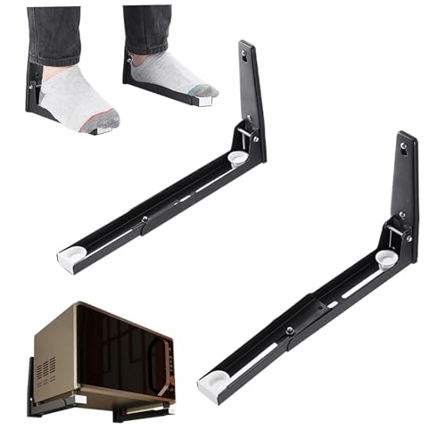 Mikrowellenschelfwandhalterung, 2pcs dehnbar Edelstahl -Mikrowellenwandregal, faltbare Ofenstange, Nicht -Schlupf -Rack für Kitchenmicrowave Mount Mikrowellenschelfwandhalterung, 2pcs dehnbar Edelstahl -Mikrowellenwandregal, faltbare Ofenstange, Nicht -Schlupf -Rack für Kitchenmicrowave Mount von Wbaioluy