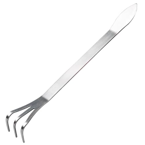 Mini-Rake 9 Zoll 2-in-1 Kleiner Rechen mit Kratzenspitze 3-zeitlicher Edelstahl Losen Bodenwurzel mit ergonomischem Griff Kleiner Garten für Bonsai-Werkzeuge Garten Mini-Rake 9 Zoll 2-in-1 Kleiner Rechen mit Kratzenspitze 3-zeitlicher Edelstahl Losen Bodenwurzel mit ergonomischem Griff Kleiner Garten für Bonsai-Werkzeuge Garten von Wbaioluy