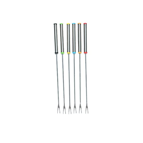 Obstgabeln Vorspeise Dessertgabeln Edelstahl Mini -Salat Fruchtverkostung Cocktailgabel Mini -Kuchen 1 Set (6pcs) von Wbaioluy