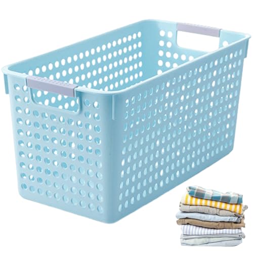 Quadratwäschekorb 13, 4x6, 5 x 6, 3 Zoll Waschkörbe mit Griffen und Löchern Nicht-rutschblau Quadratwäschekorb 13, 4x6, 5 x 6, 3 Zoll Waschkörbe mit Griffen und Löchern Nicht-rutschblau von Wbaioluy