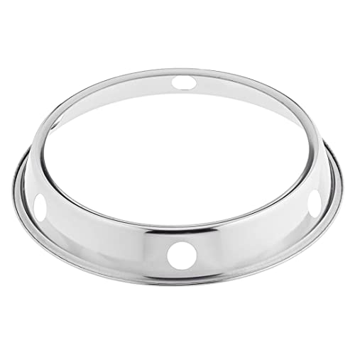 Runder Boden, traditioneller Handhämmerung des Kohlenstoffstahls Wok, Pow Wok für Gaskocher oder Grill 25 cm Flipping Halter von Wbaioluy