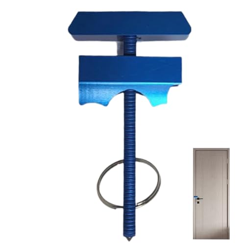 Stall Smart Safety Tool 6 in 1 Aluminium Heavy Bad Badezimmer Stand Lock Punch-frei für Home Hotel Dorm Apartment Safety Schlüsselbund von Wbaioluy