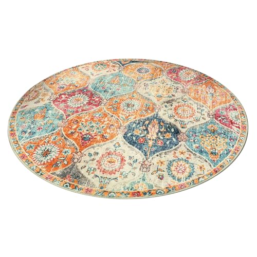 Teppichblume Druck ethnischer Kristall Samt nicht rutschernde atmungsaktiven runden Teppich-Geruchsfreien Soundisolierung Weiche Waschblatt Teppiche für Wohnzimmer, 39.37x39.37inchcircle Teppic Teppichblume Druck ethnischer Kristall Samt nicht rutschernde atmungsaktiven runden Teppich-Geruchsfreien Soundisolierung Weiche Waschblatt Teppiche für Wohnzimmer, 39.37x39.37inchcircle Teppic von Wbaioluy
