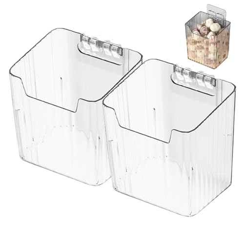 Wbaioluy 2 Stcs Schranktür Organizer Wandmontagebereicher Organizer stapelbare Plastikwandlager für Küchenbad Arbeitsplatten Pantry -Klare Regale für von Wbaioluy