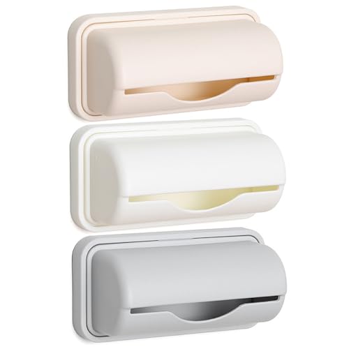 Wbaioluy 3pcs Beutelspender 5.9x5.3x2.6 '' Klebstoff -Müllbeutelhalter mit großem Öffnungsmüllspender mit reibungsloser Extraktion für Küchen- und Badezimmermüll von Wbaioluy