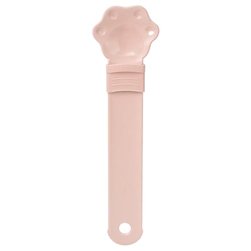 Wbaioluy Cat Strip Feeder Löffel 9.8x2.6 '' langes Griff Katzen-Behandlungslöffel mit gleitenden Squeezer Anti-Overblasen-Lebensmittel mit Hängenden Loch zum Fütterungsstreifen Essen von Wbaioluy
