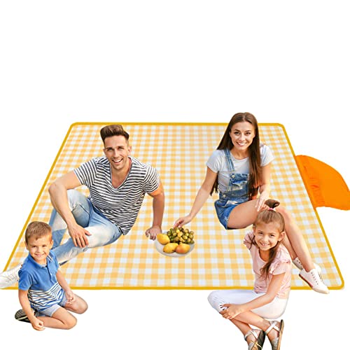 Wbaioluy Picknickdecke wasserdichte Picknickmatte Großer Stranddeckel mit Traggurt Faltbare Sandschutzmatte für Outdoor -Aktivitäten Accessoires Style11 von Wbaioluy