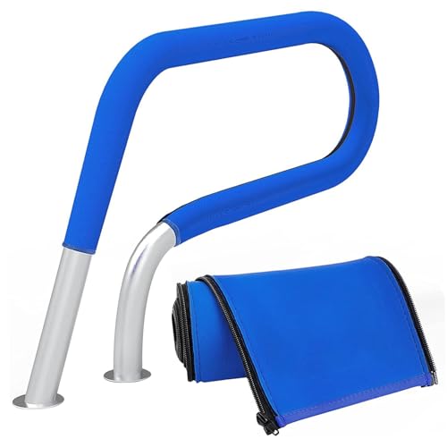 Wbaioluy Pool-Handlaufabdeckung 4ft Reißverschluss Nicht rutscher Poolgeländerabdeckungen waschbarer Flexibler Neopren-Schienenabdeckung Schwimmzubehör Schiene von Wbaioluy