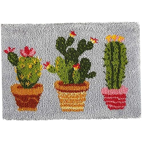 Wbaioluy Tapestry Kits Latch Hook Teppich Kits Teppichsticke Latch Haken Teppich Nadelwerk Button Paket DIY Teppiche Punkt Cactus Wbaioluy Tapestry Kits Latch Hook Teppich Kits Teppichsticke Latch Haken Teppich Nadelwerk Button Paket DIY Teppiche Punkt Cactus von Wbaioluy