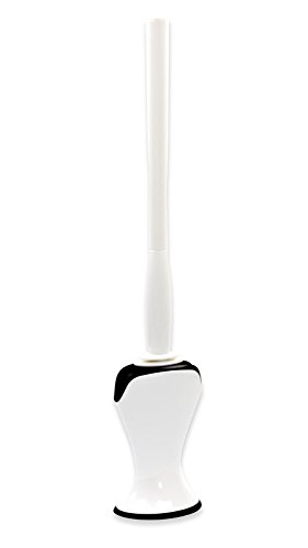 WcWunder antibakterielle WC Bürste Reinigungsbürste hygienische Toilettenbürste Klobürste WC Wunder Bürste mit Bodenhalter Behälter und Silikon Reinigungspad - Exklusiv Modell, weiß WcWunder antibakterielle WC Bürste Reinigungsbürste hygienische Toilettenbürste Klobürste WC Wunder Bürste mit Bodenhalter Behälter und Silikon Reinigungspad - Exklusiv Modell, weiß von WcWunder