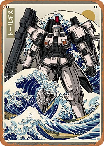 Anime-Metallposter, Gundams-Figuren-Poster, Metall-Blechschild, Tallgeese Gundam X Hokusai, Wandkunst, Dekoration, Blechschild, 20,3 x 30,5 cm Anime-Metallposter, Gundams-Figuren-Poster, Metall-Blechschild, Tallgeese Gundam X Hokusai, Wandkunst, Dekoration, Blechschild, 20,3 x 30,5 cm von Wcguokj
