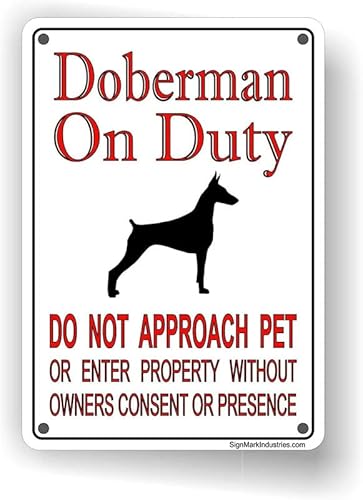 Blechschild "Do Not KnockDisturb" "No Visitors", 30,5 x 20,3 cm von Wcguokj
