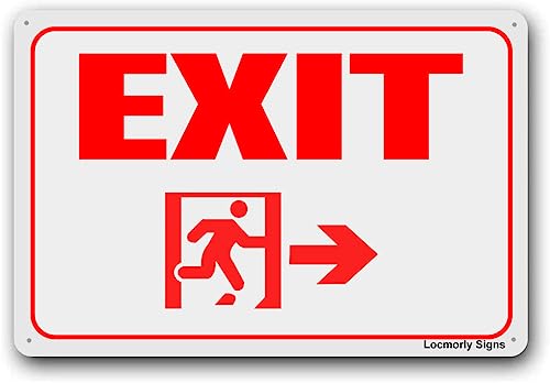 Schild "Emergency Exit Only Not for General Use", 20,3 x 30,5 cm, Aluminiumschild Schild "Emergency Exit Only Not for General Use", 20,3 x 30,5 cm, Aluminiumschild von Wcguokj