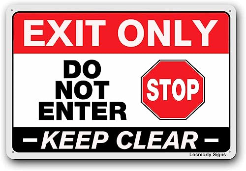 Schild "Emergency Exit Only Not for General Use", 20,3 x 30,5 cm, Aluminiumschild Schild "Emergency Exit Only Not for General Use", 20,3 x 30,5 cm, Aluminiumschild von Wcguokj