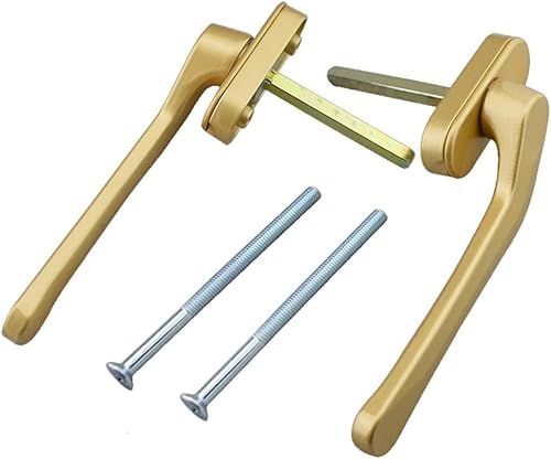 Flügelverriegelungsgriff, Fensterschlösser, Drehtür aus Aluminium im europäischen Stil sowie Zubehör und Schloss(Gold) von WchsTUmpxN