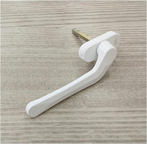 Flügelverriegelungsgriff, Fensterschlösser, Fenstergriffe for UPVC-Fenster, Fensterverriegelungsgriff, Fliegengitter-Fenstergriff, Falttür, quadratischer Stahlgriff links und rechts(Bianco) von WchsTUmpxN