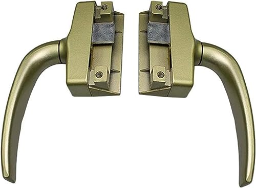Flügelverriegelungsgriff, Fensterverriegelungsgriffe for UPVC-Fenster, Schloss, Tür und Griffe, 2 Stück linkes und rechtes Getriebe, äußere Glasriegel, Zubehör, Schlösser(Onecolor) von WchsTUmpxN