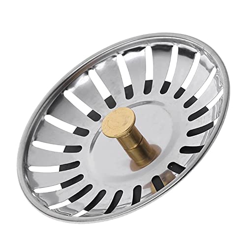 KitchenSink Plug Küchenabfall Edelstahl Spülbeckensieb Abflussstopfen Korb Abtropffläche Stecker von WchsTUmpxN