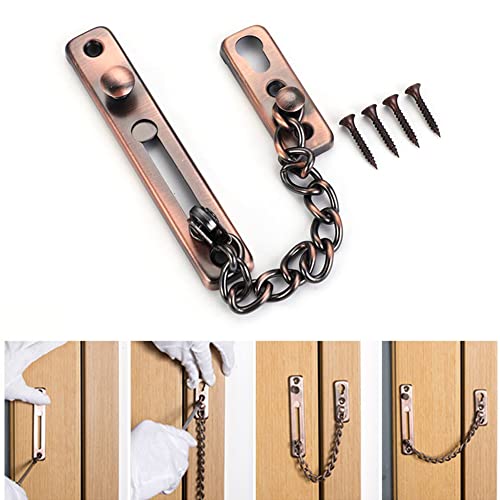 Sicherheitstürkette, 20 cm, 5 Farben, Schloss, Galvanik, Diebstahlschutz, Edelstahl, Rostschutz, dicke Bolzen, Hardware-Ketten for die Vorderseite Sicherheitstürkette, 20 cm, 5 Farben, Schloss, Galvanik, Diebstahlschutz, Edelstahl, Rostschutz, dicke Bolzen, Hardware-Ketten for die Vorderseite von WchsTUmpxN