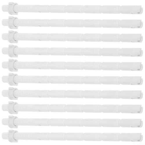 WchsTUmpxN Toilettenknopf, Spülknopf, einfacher Austausch for Toilettenspülknopfstangen, Premium, Weiß, 10 Stück von WchsTUmpxN