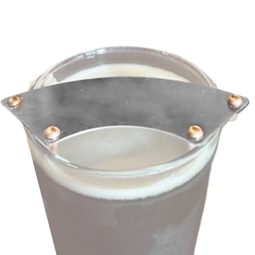 Bartschutzbefestigung, Schnurrbartschildabdeckung, Trinken von Gesichtsbehörde, Clippable -Spill -Blocker, wiederverwendbares Edelstahl, 1 Stück, Kaffee -Bierweinweingebrauch von Wcybym