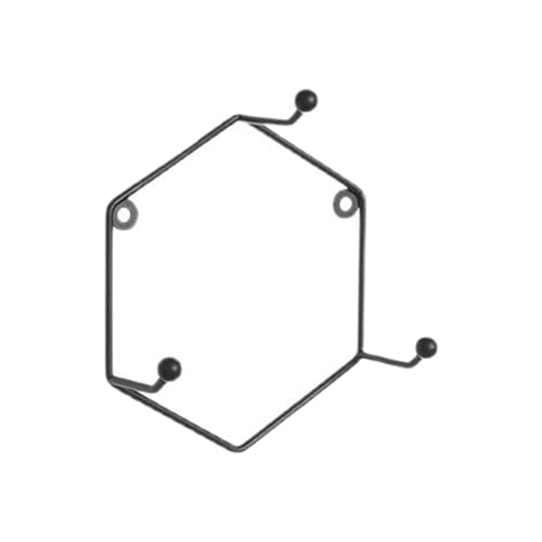 Kaffeetassen Wandhalterung | Sechseckiger Becherhalter Ausstellungsständer | Metall Haushaltsorganizer Hänger Geschirr Besteck Utensilien Auslage | Für Esszimmer Café Küche Geschirrtücher Lappen von Wcybym