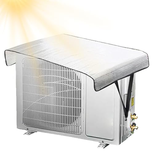 Klimaanlagen-Schutzhülle, Klimaanlagen-Abdeckung, Fenstereinheit, Staubschutz, wasserdicht, Anti-Sun-Design, Hakenbandbefestigung, 94,5 x 47 cm, für Zuhause, Balkon, Wandhalterung von Wcybym