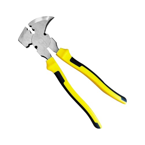 Robust Drahtzange Für Zaunbau - Multifunktionswerkzeug Als Drahtschneider - Klammerhammer Kopfzieher Robust Für Drahtbiegen Greifen Kabel Bauernhof Haus von Wcybym