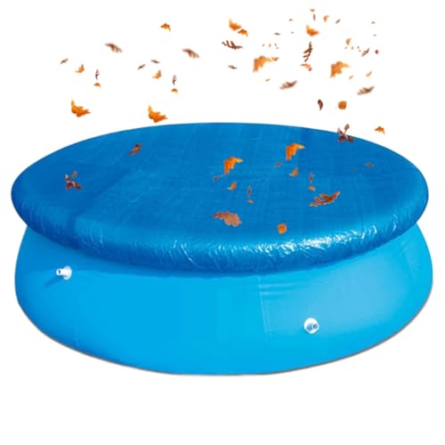 Runde Poolabdeckung, Poolabdeckschutzschutz, Solarpo -OL -Decke, Hitzebehördenschicht, staubdichtes Wetterschutz, Blaue runde Größe, Außenschwimmbad -Teich verwendet von Wcybym
