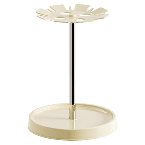 Schirmständer | Stockhalter aus rostfreiem Stahl mit 4 Schlitzen | Schirmständer mit Wasserauffangschale | Freistehender Stockständer | Vielseitiger Schirmhalter mit Wasserfänger für Flur oder Türen von Wcybym