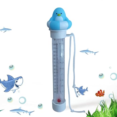 Schwimmendes Pool-Thermometer, Wassertemperaturmesser, präziser Tester, leicht zu lesendes Display und robustes Design, 50 g für Pools, Seen, Kinderbad, und Familiennutzung von Wcybym