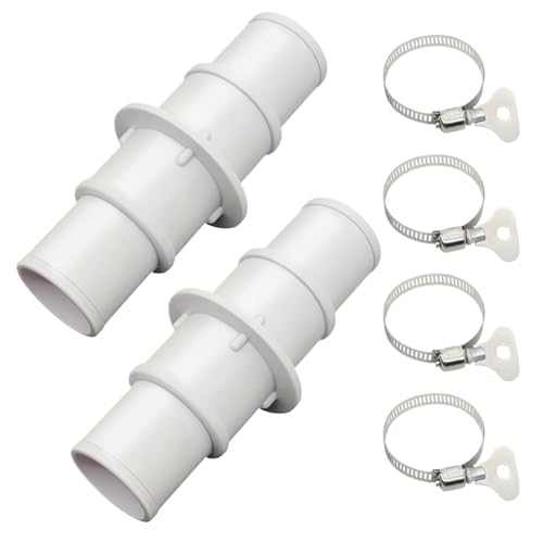Swimmingpool-Pumpenschlauchadapter, Lecksehelbbeckenschlauchanschluss, Zubehör des langlebigen Filtersystems, einfache Twist-on-Installation, 4 Teile für Anfänger-Fachkräfte Gartenbegeisterte von Wcybym