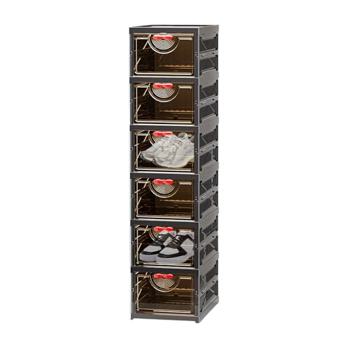 Wcybym Schuhspeicherschrank, Klappdesign, 3 oder 6 Schicht, schmaler Schuhorganisator Rack, Eingangsschuhständer, staubdicht, für Türen Wohnzimmer Wohnheim Schlafsaal Hotel Wcybym Schuhspeicherschrank, Klappdesign, 3 oder 6 Schicht, schmaler Schuhorganisator Rack, Eingangsschuhständer, staubdicht, für Türen Wohnzimmer Wohnheim Schlafsaal Hotel von Wcybym