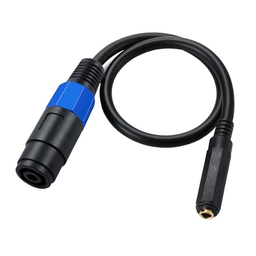 1/4 to Speakon Weibliche Lautsprecher Kabel Speakon Mit 6 35 Mm Mono Jackadapter Lautsprecher Plug Adapter 1/4" Um Sperre Zu Verdrehen von Wdbild