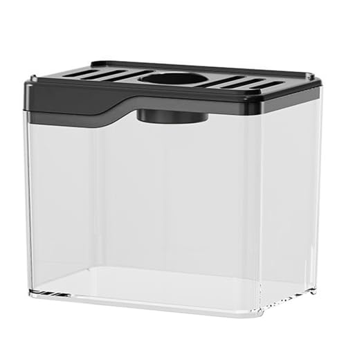1. Multifunktionales Aquarium Mit LED Leuchten Clear Desktop Fish Bowl Für Home Office Decor Desktop Fischtanks von Wdbild