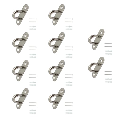 10 Pcs Augenplatte Marine Deck Mount Staple Schatten Installation Befestigung Marine Grad Edelstahl Befestigungsbefestigung Edelstahl D Platte von Wdbild