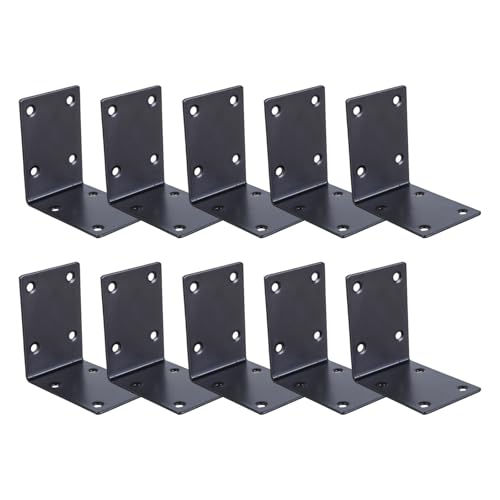 10 Pcs Heavy Duty Stahl L Klammern Hochleistungs 90 Grad Stahl L Klammern Einfach Für Holzschelfstütze Nicht von Wdbild
